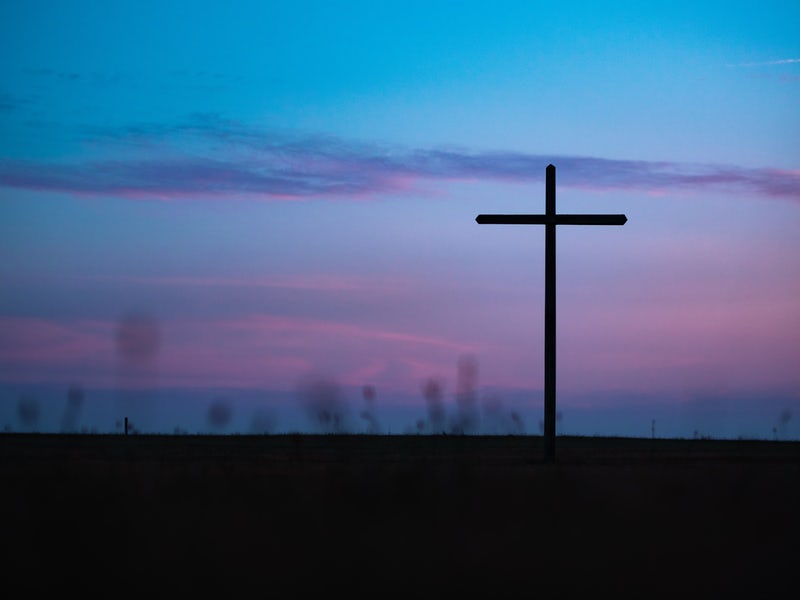 Religion cross banner